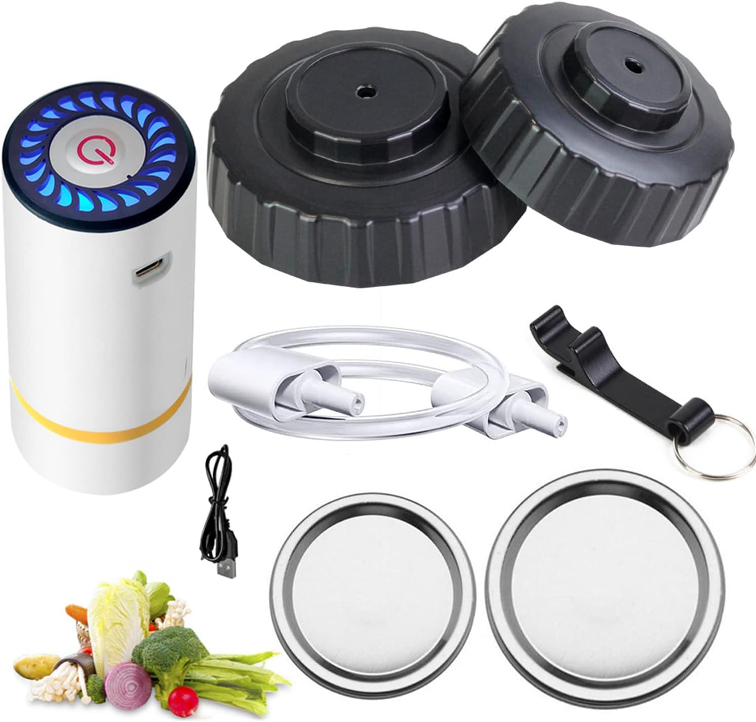 Mason Jar Vacuum Sealer Kit Electric Jar Vacuum Pump With