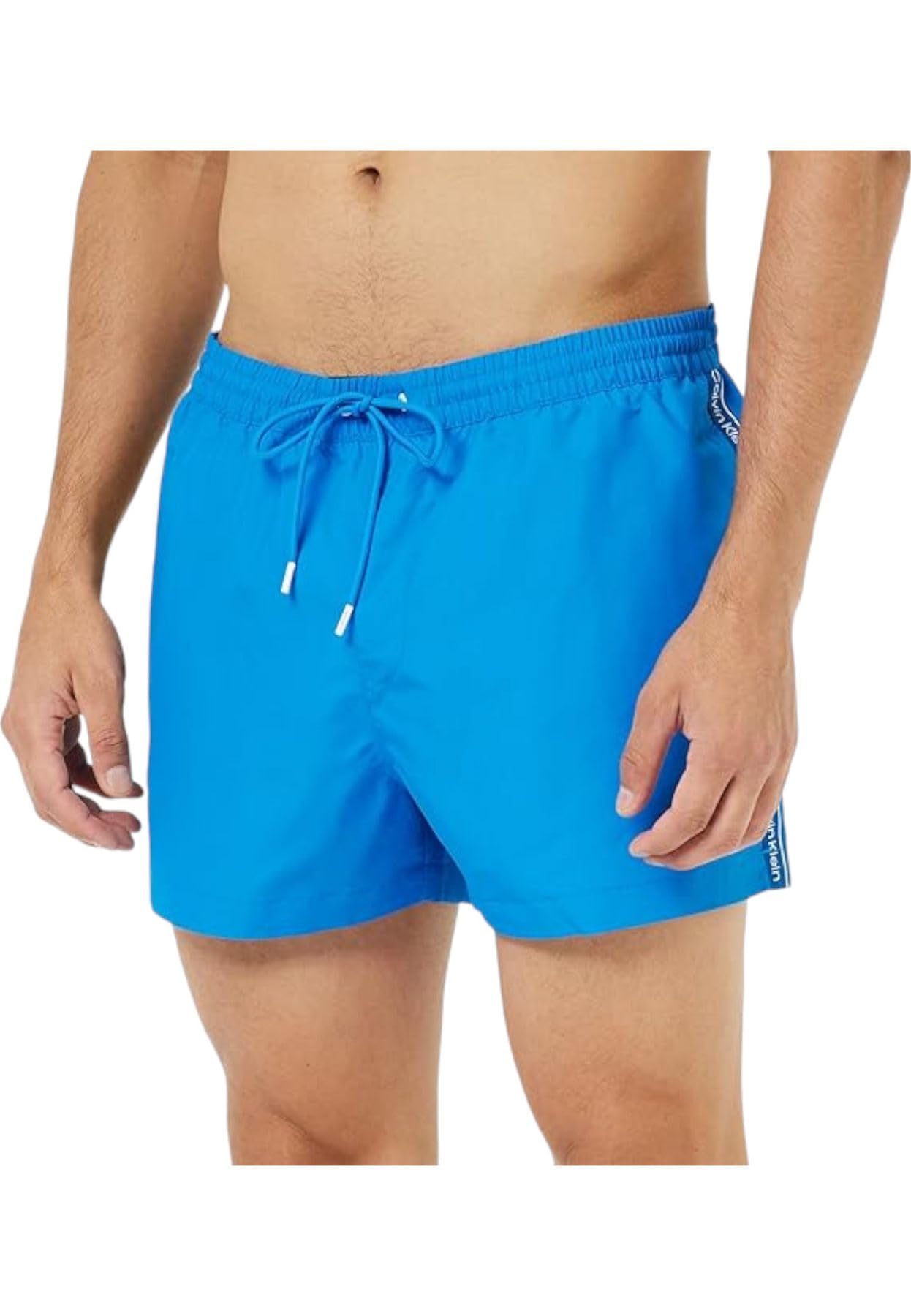 Calvin Klein Bañador Hombre Short Drawstring Pernera corta, Azul, XL