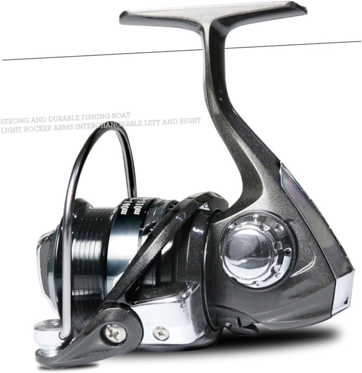 Toddmomy Lightweight Portable Fishing Reel Wheel for High Sea Fishing Durable Metal Wire Cup Design Comfortable Handle for Easy Operation for Ice Fly