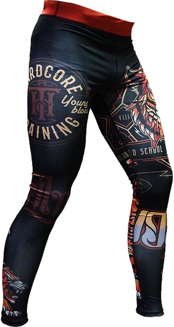 Amazon Co Jp ハードコア トレーニング タイガー コンプレッションパンツ メンズ レギンス ベースレイヤー ギタイツ Mma Bjj グラップリング ランニング 服 ファッション小物
