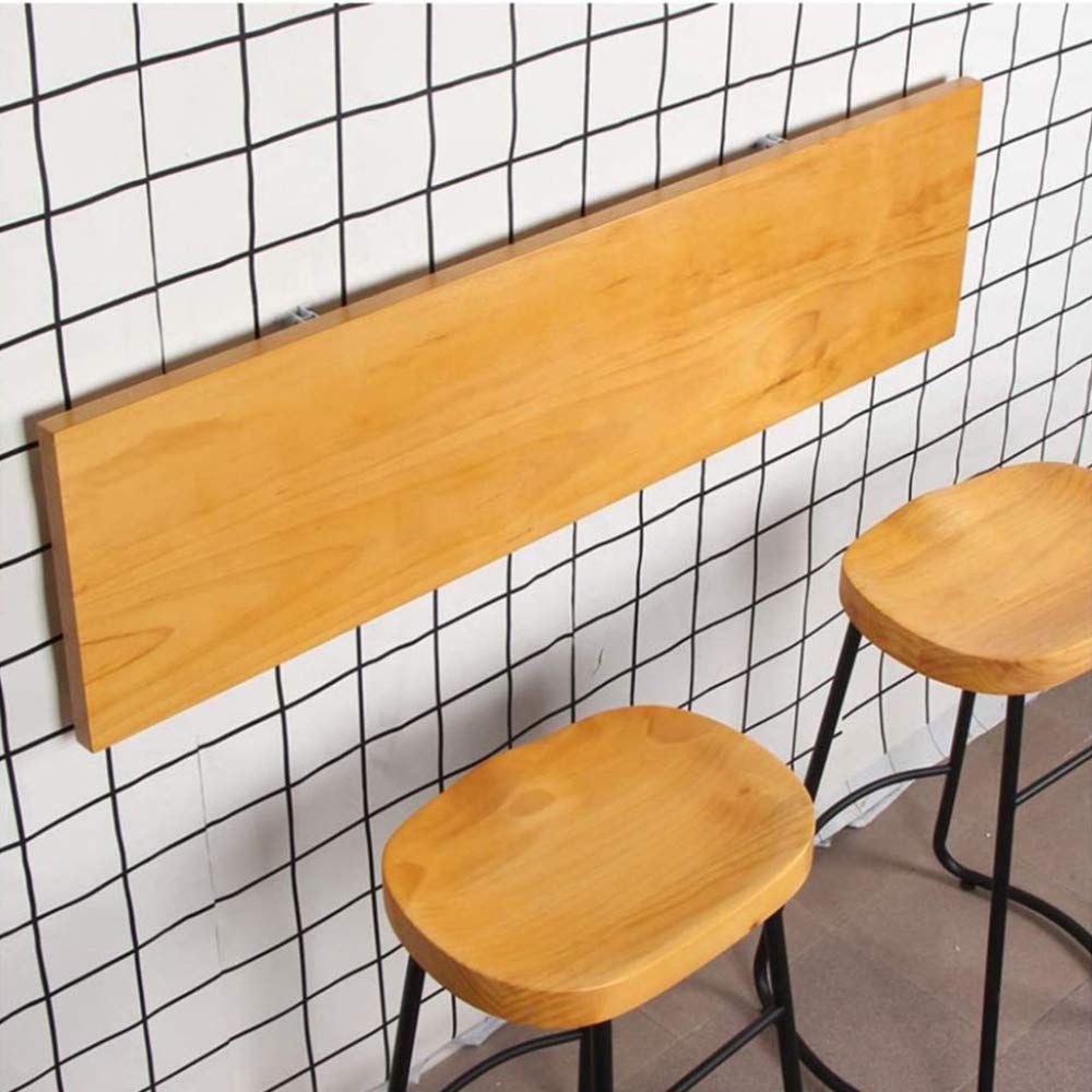 Table pliante murale en bois massif 100x45cm pour optimiser l'espace