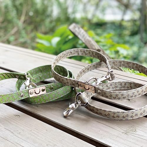 [中型犬用20キロまで]光るリード コーギー(ベージュ)[散歩 愛犬 夜散歩 手作り 阿見町 茨城県]