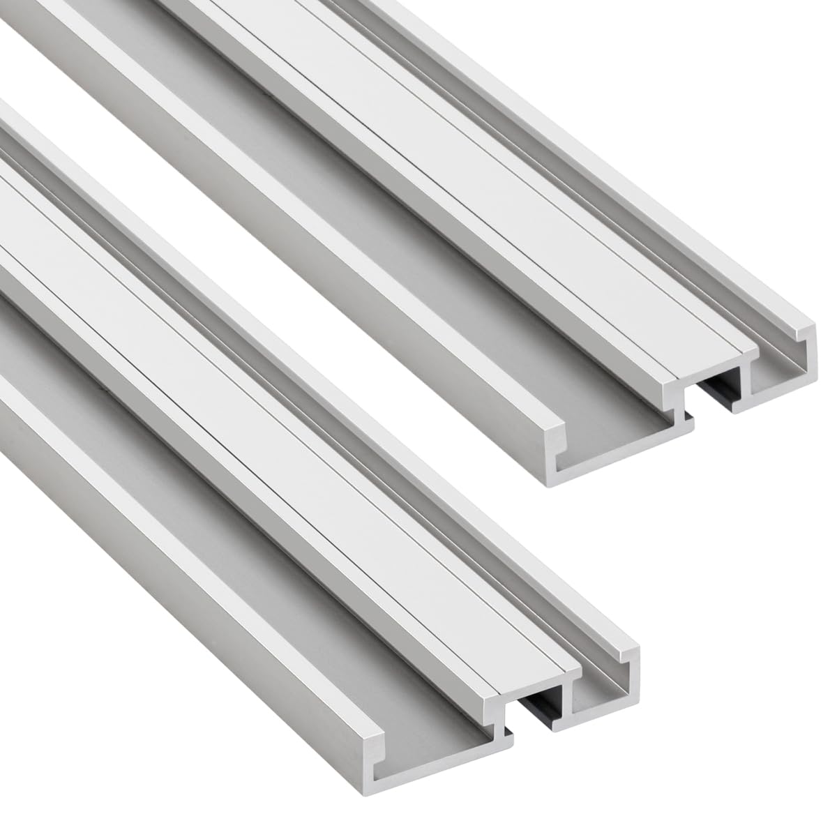 Woodpeckers Combo T-Track, 48 Inch, T-Slot & Miter Channel, Aluminum, USA Made, Universal Woodworking Multi T Track, 1/4-20 slot & T-Miter Slot - CT48