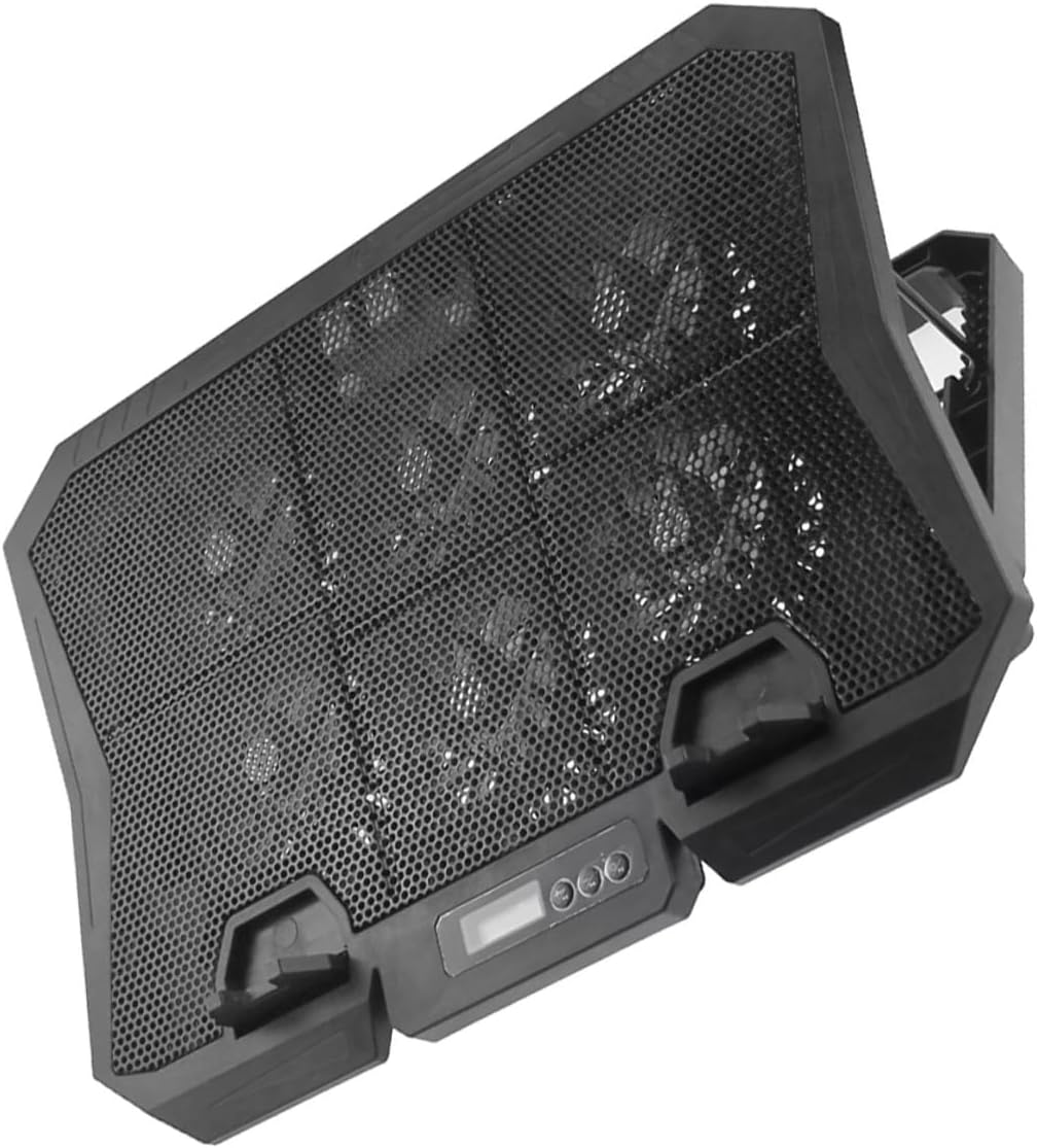 VALICLUD Laptop Cooling Pad 15.6-inch with Quiet Fans Adjustable Speed Blue LED Light Laptop Stand Cooling Fan for Gaming and Office Use