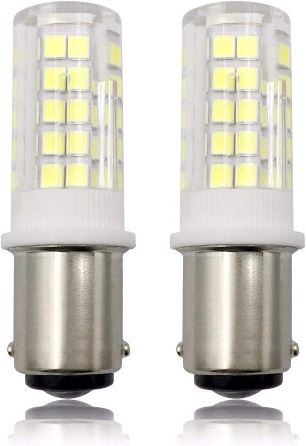 LED BA15D Double Contact Bayonet Base 5W Led Light Bulb,T3/T4/C7/S6, 40W LED Halogen Replacement Bulb,Dimmable AC100-130V 10-Pack (Color : Warm White)