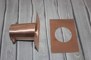 KAM Home Rain Chains Pure Copper Brass Bolt Gutter Adapter for Rain Chain Installa, Standard Pack of 4 Set