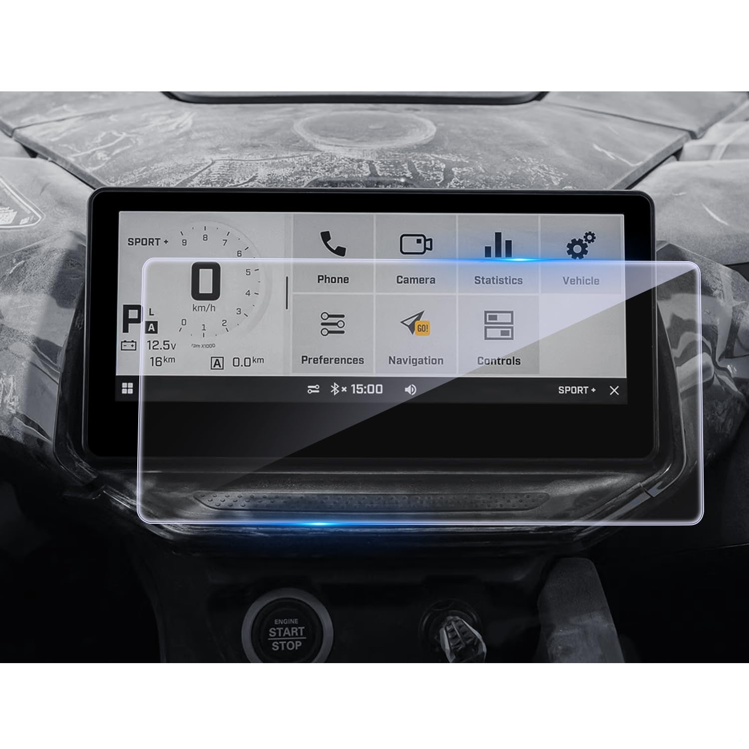 CDEFG for 2026 Can Am Maverick R Screen Protector 10.25-Inch