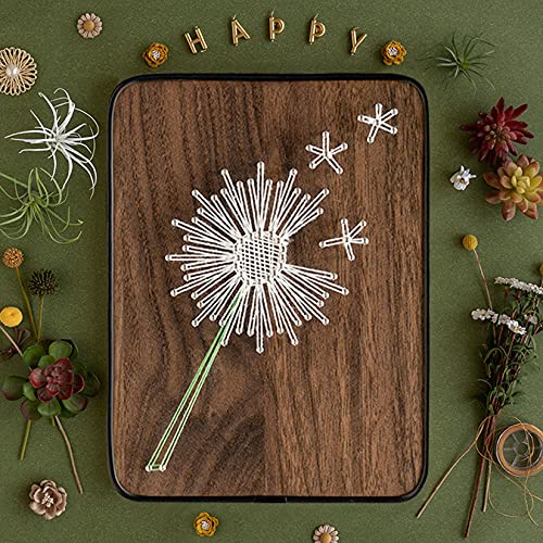 Image of BAZIMA DIY String Art Kit for Beginner,Unique Gift, DIY Dandelion Craft Kit,Craft Kit for Holidays