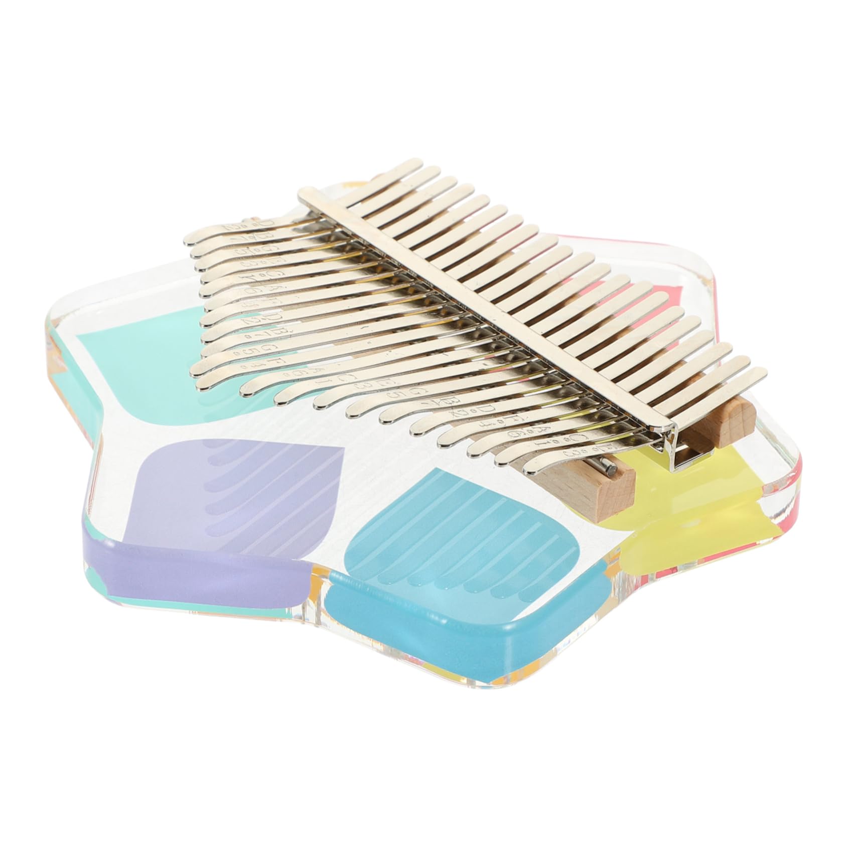 Yardwe Beginner Kalimba 21-tone Acrylic Piano Boys and Girls Musical Instrument Easy to Carry and Play