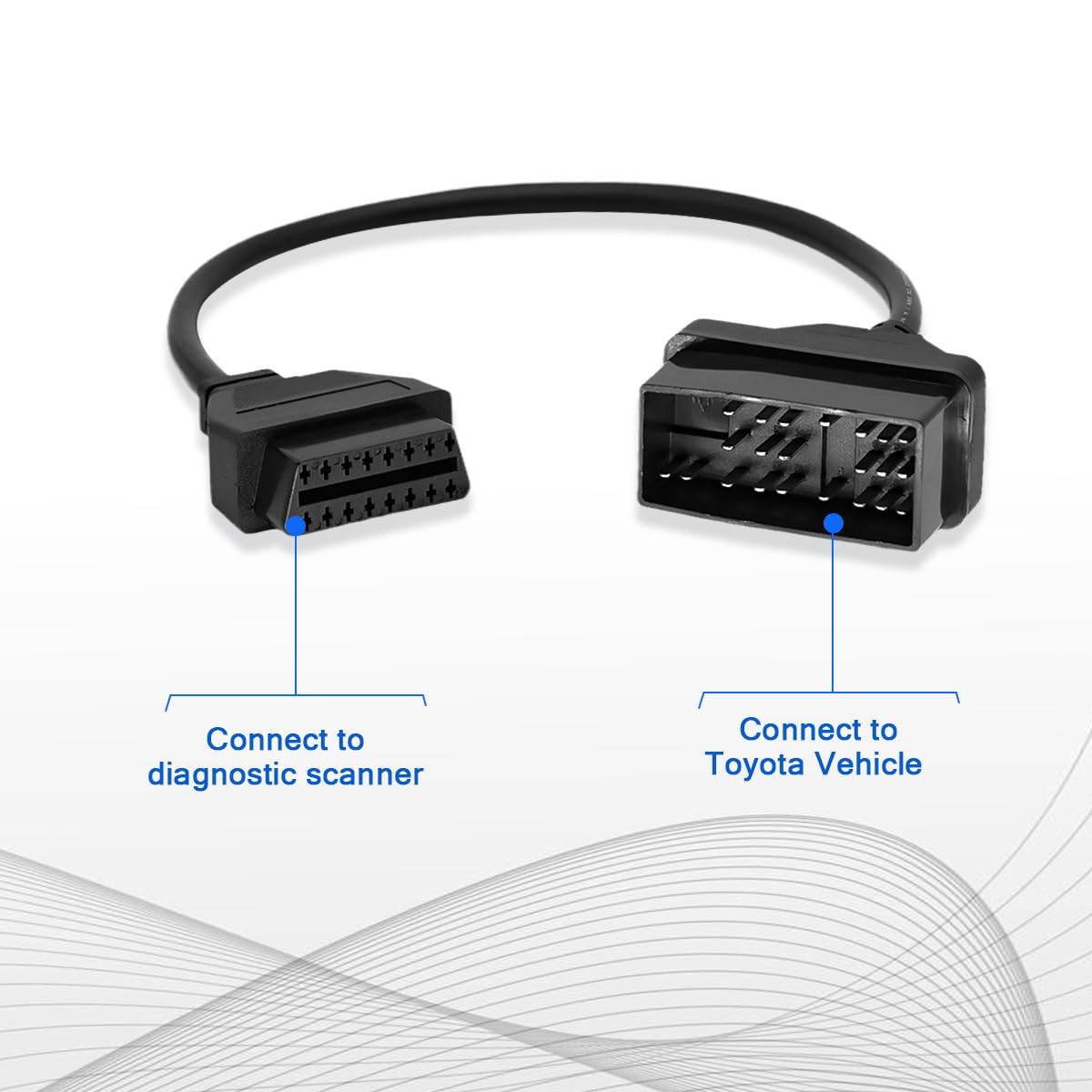 YONGYAO Cavo diagnostico da 22 pin a 16 pin OBD1 a OBD2 per