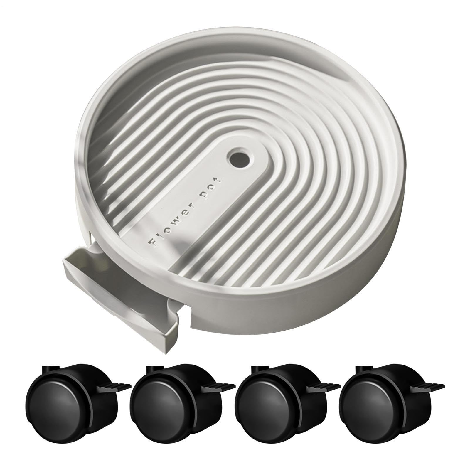 Base roulante pour pot à fleurs support roulant rond intérieur extérieur