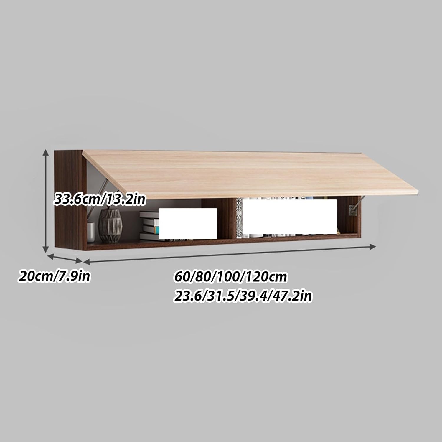 Wall Cabinet with Doors, Kitchen Wall Cabinets Storage, Wall Mounted Kitchen Cabinets with Doors and Shelves, Wall Cabinets for Kitchen Storage, Wall Mount Cabinets for Bathroom, Organizer,C-100/39.4