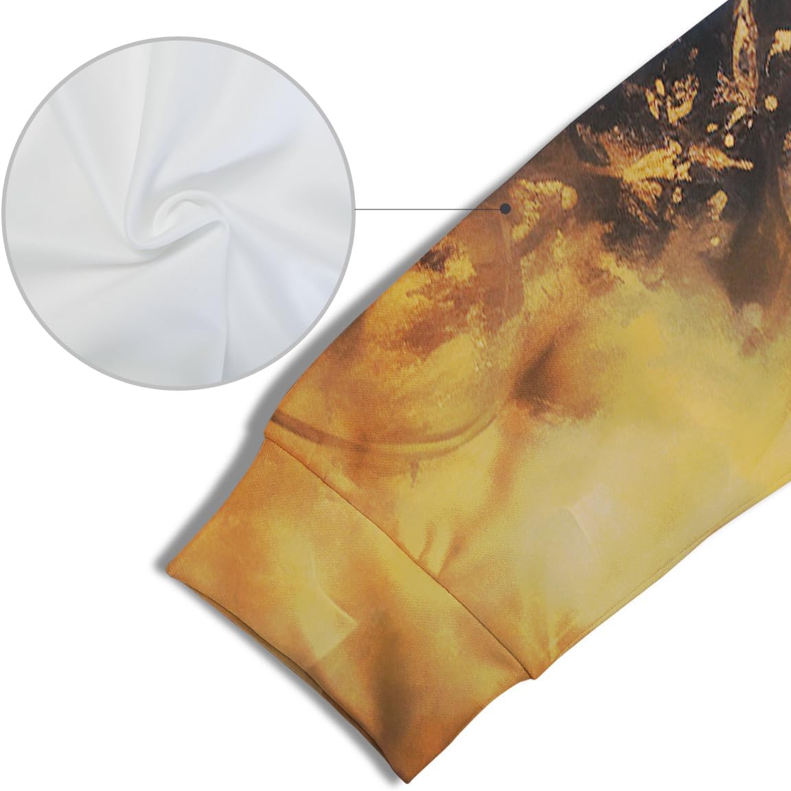 TiwBski Unisex Horse Pattern Hoodie Novelty Animal Print Sweatshirt Hooded Pullover with Pocket - Image 5