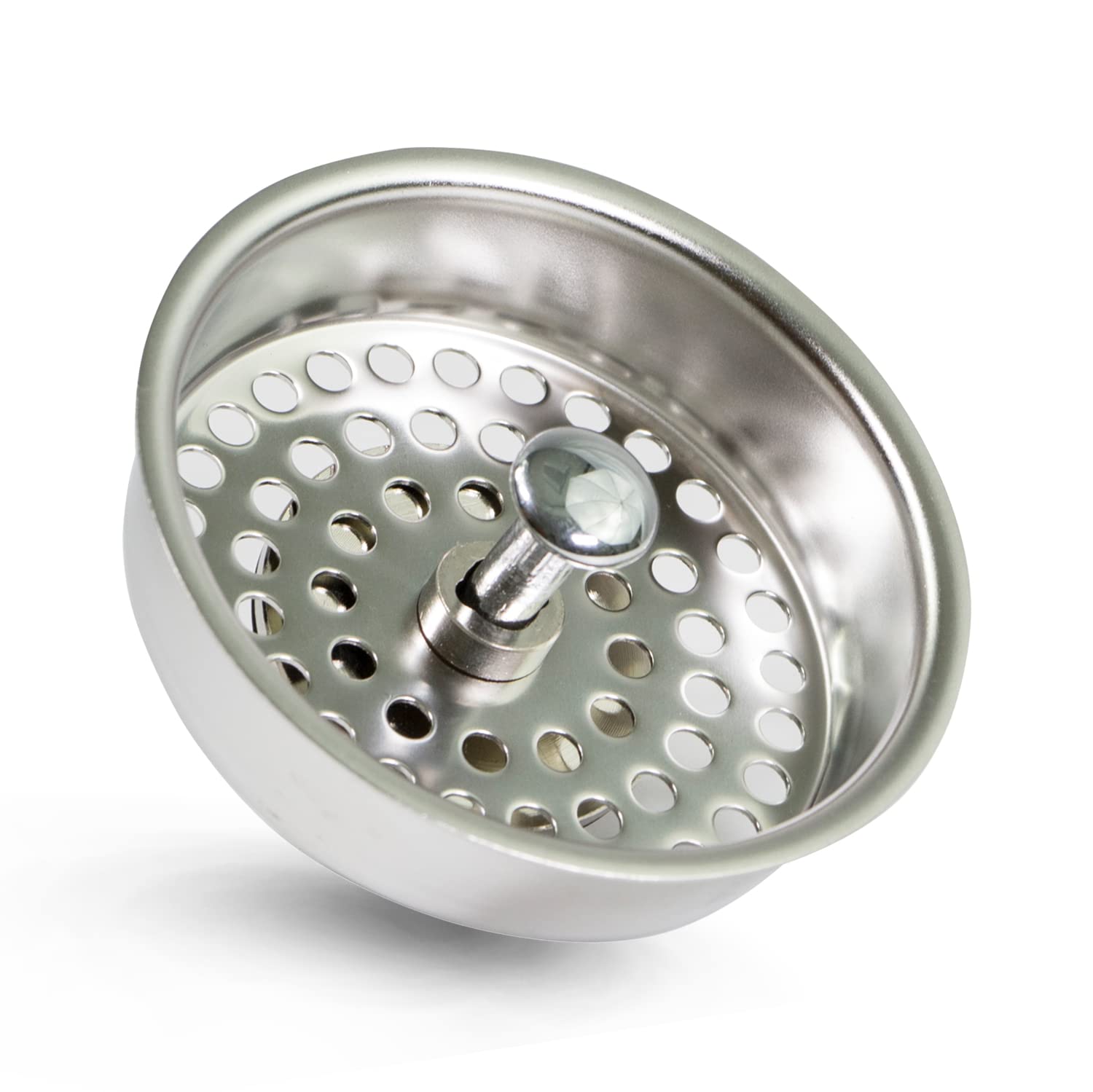 Highcraft 97353 Kitchen Sink Basket Strainer Replacement for Kohler Style  Drains Stainless Steel Stopper (Can Vary in 2 Styles), 3.5