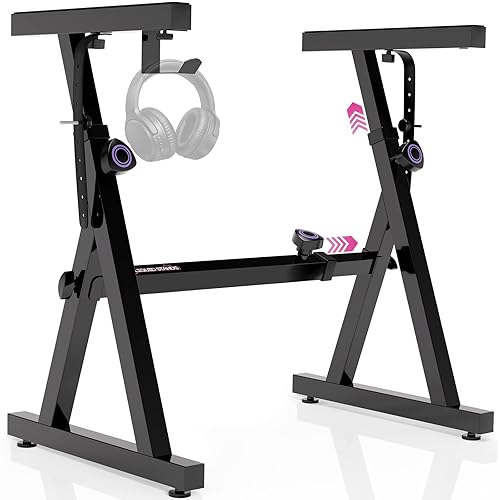 Liquid Stands Piano Keyboard Stand - Z Style Adjustable and