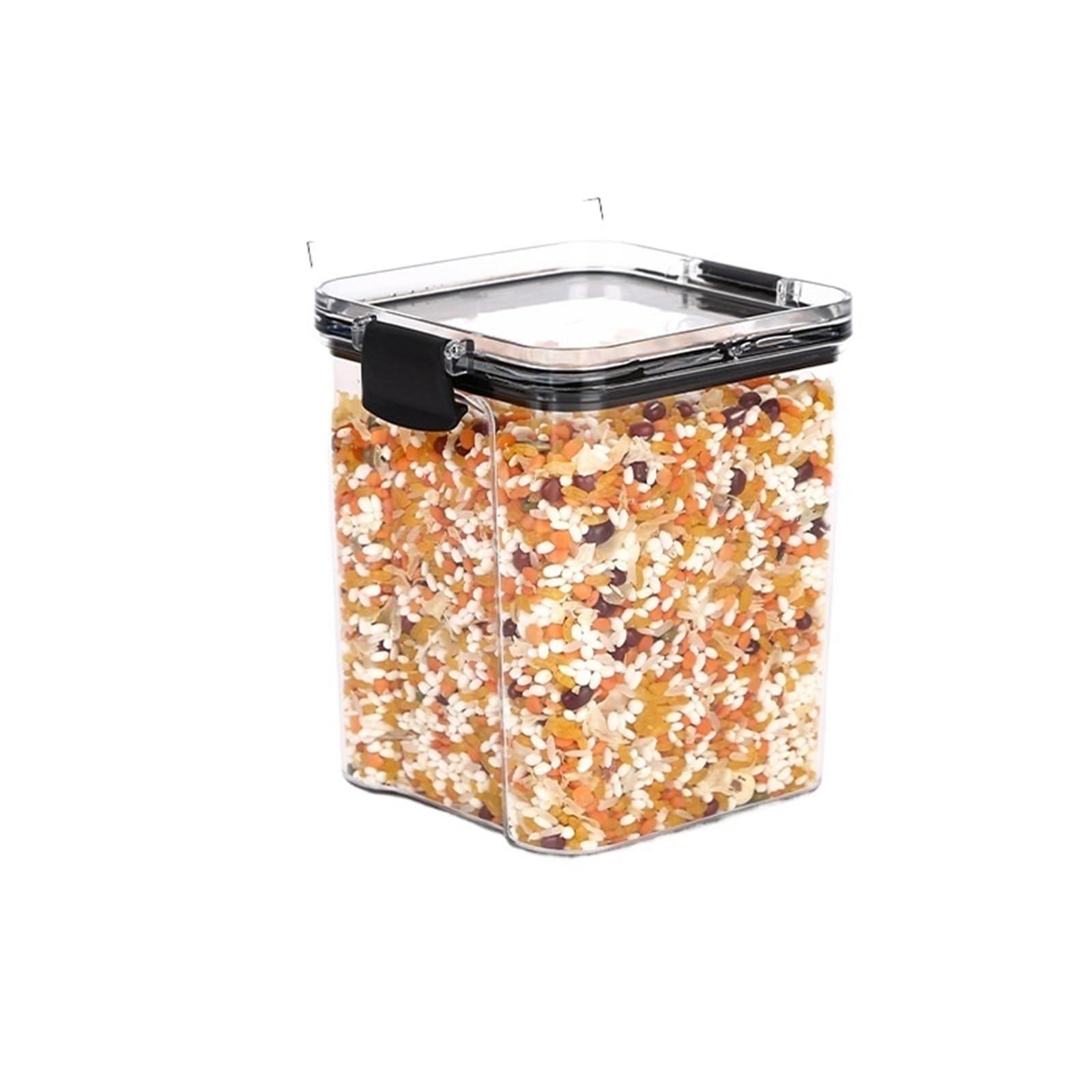 LSNNMU 3pcs Sealed Box Multigrain Snack Storage Jars Kitchen Organizer Dried Fruit Jar Drawer Container Plastic Boxes For Preserving(950ML)