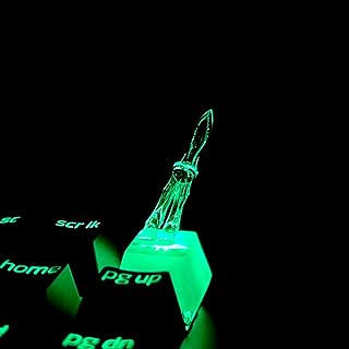 キーキャップ 武器系 半透明 透明 クリア ゲーミングキーボード メカニカルキーボード 日本語配列 cherry MX keycap keyboard (バタフライナイフ)