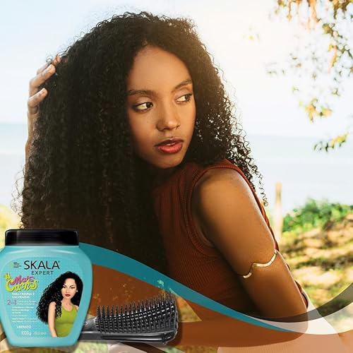 Miniatura 5 de Paquete de pelo rizado Skala Perfect Curls Skala con cepillo desenredante y gorro de satén Silk Alive Intensidad para cabello rizado