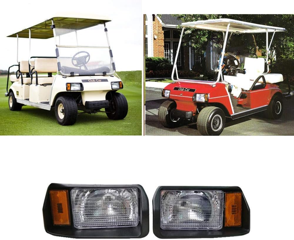 Golf Cart Headlight Club Car DS Headlight Factory Style Headlight Replaces#101988002 &101988001