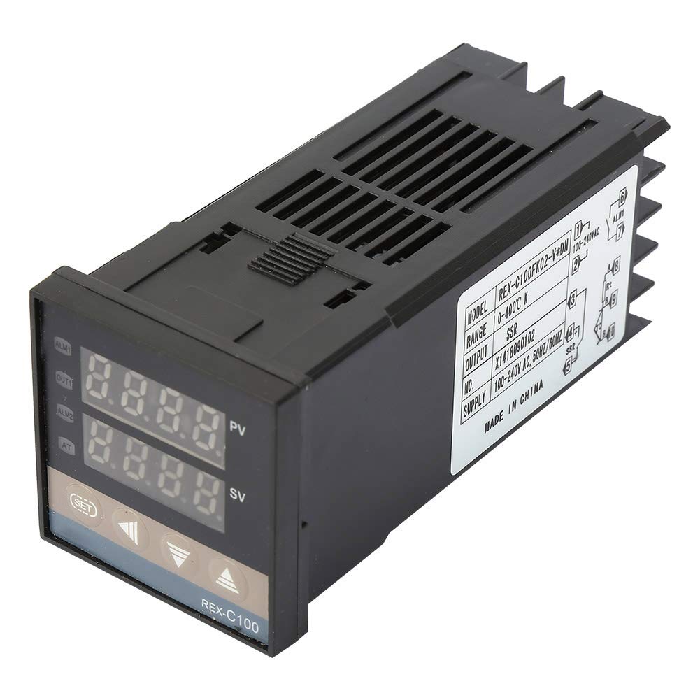 PID Temperature Controller, AC110 240V Digital PID Temperature Controller Kits Thermocouple Temperature Controllers 2