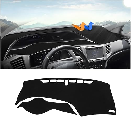 Miniatura 34 de Autorder - Tapete para salpicadero para 2007-2013 Chevy Chevrolet Silverado/GMC Sierra con dos guanteras, accesorios, cubierta de salpicadero