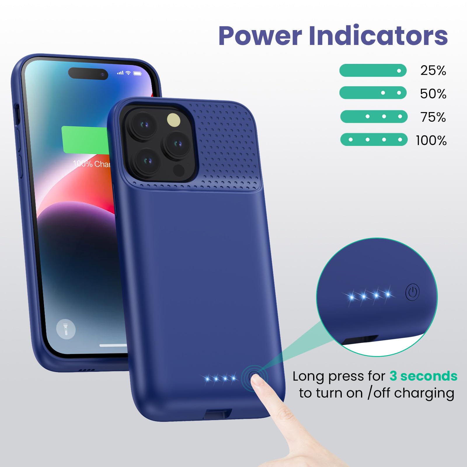 Amazon.com: Battery Case for iPhone 14 Pro Max/14 Plus/13 Pro Max