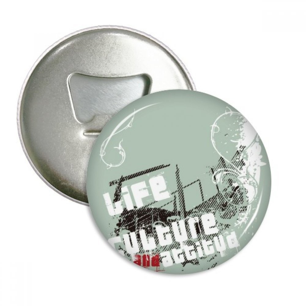 Cadeau 3pcs aimants et badge ouvreur de bouteille art de rue