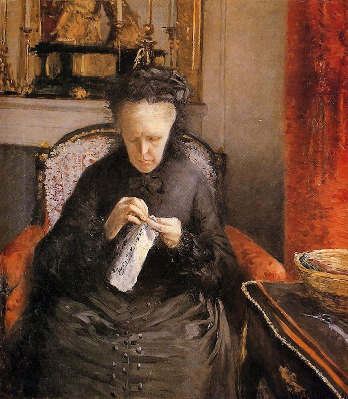 Prints Toile Portrait de Madame Martial Caillebote impression haute definition