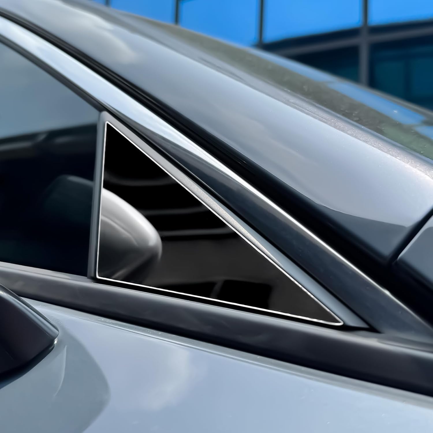 KUNGKIC for Mazda 3 2019-2025 A B C Pillar Posts Door Window Trim Exterior Decoration Sticker Accessories PVC (Black)
