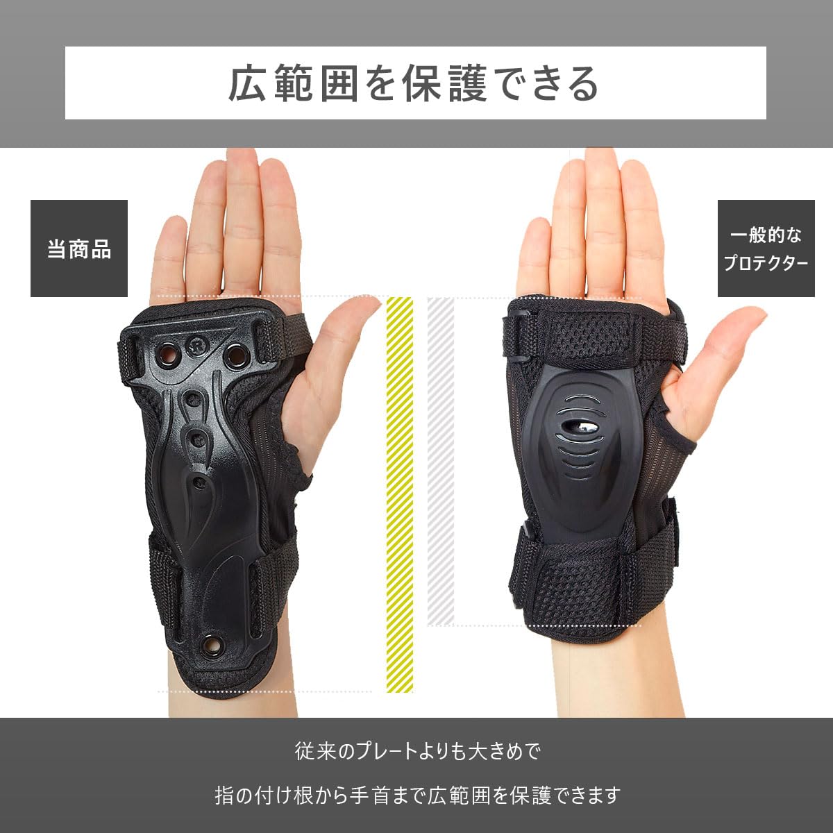 ビンディング付きスノーボード➕手首用プロテクターのセット