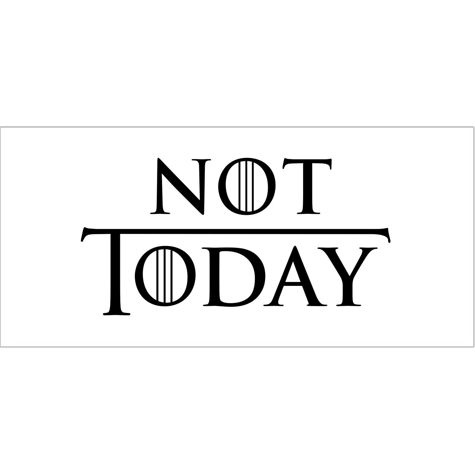 Elbenwald Not Today All-Round Print Mug for Game of Thrones Fans Ceramic 320 ml White - Image 3