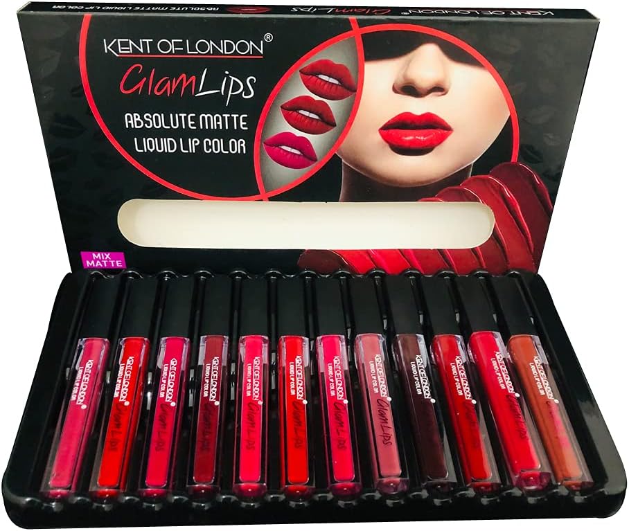 Glam Lips Absolute Matte Liquid Lipstick, Matte Finish - Multicolor