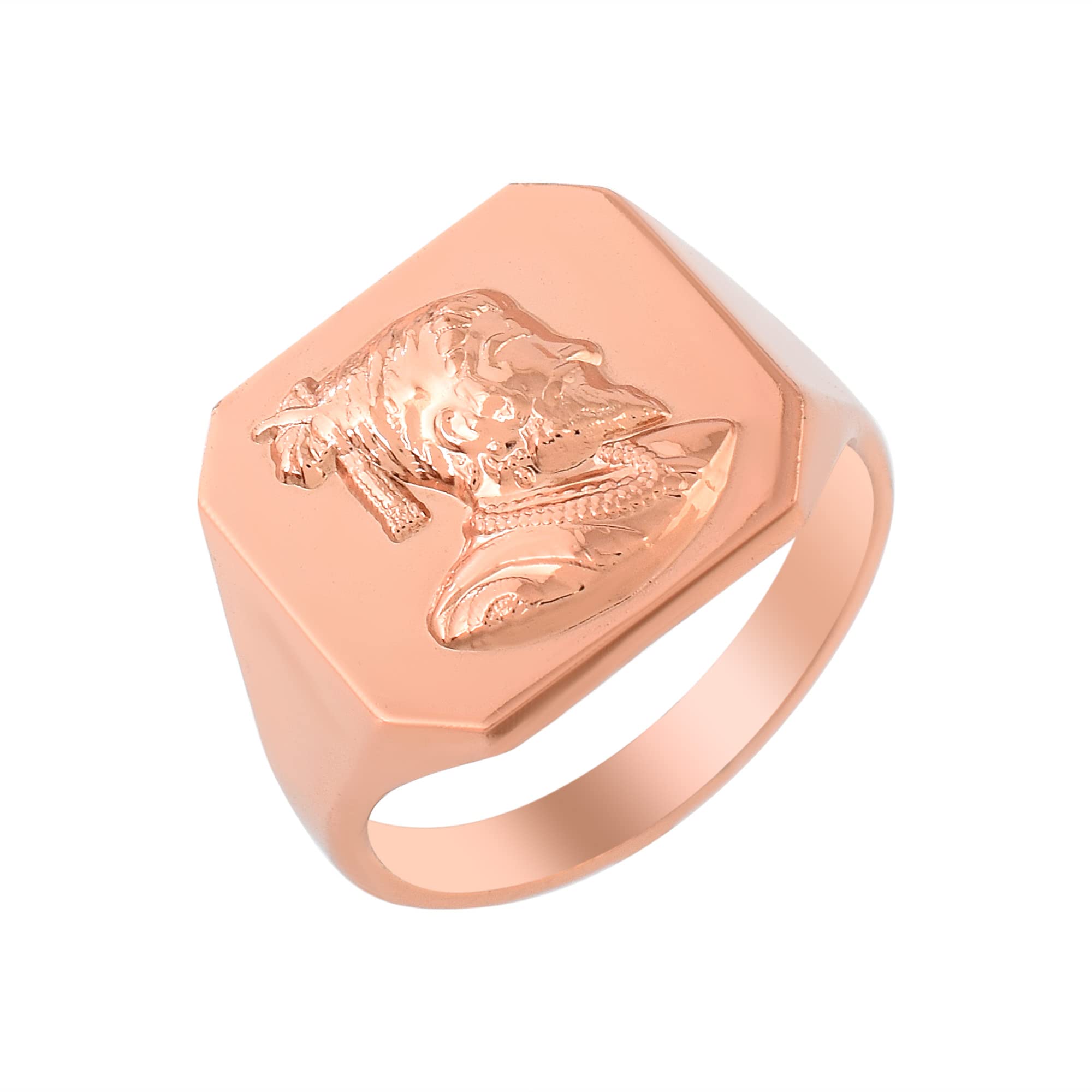 missmister: lifestyle for a grand life Missmister Copper coated Brass Maratha Shivaji Fingerring Men-picture-17