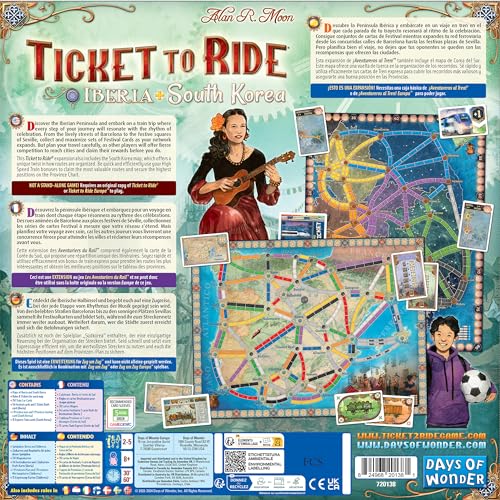 Ticket to Ride Iberia + South Korea Expansión miniatura 3