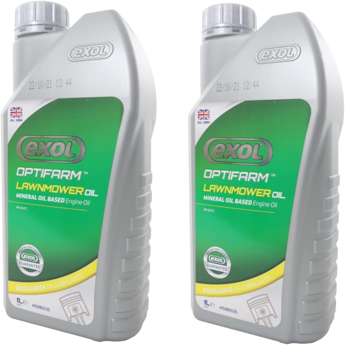2 x 1LTR Exol SAE30 4 stroke Lawnmower oil SAE 30 mineral oil