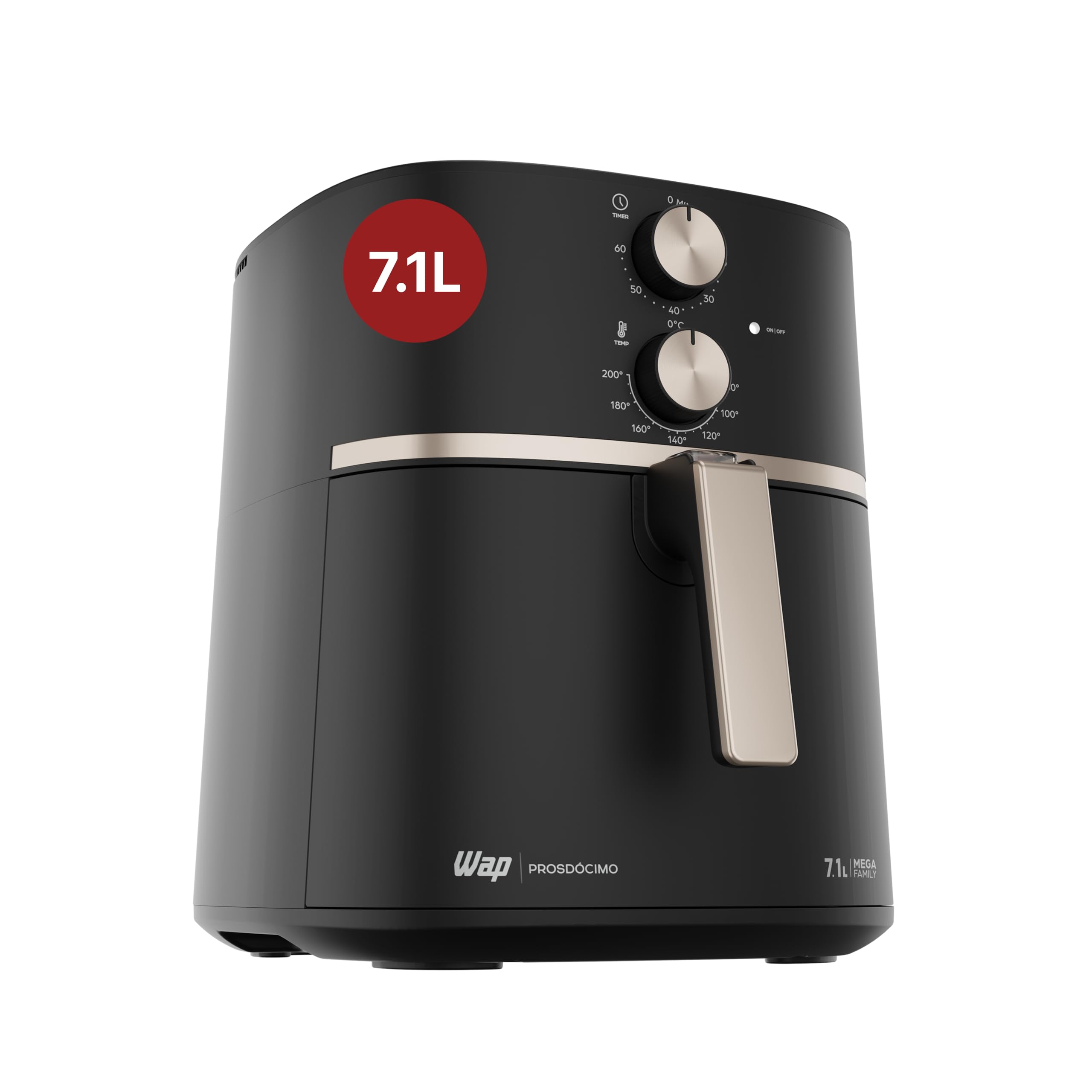 WAP Fritadeira Elétrica Air Fryer MEGA FAMILY 7