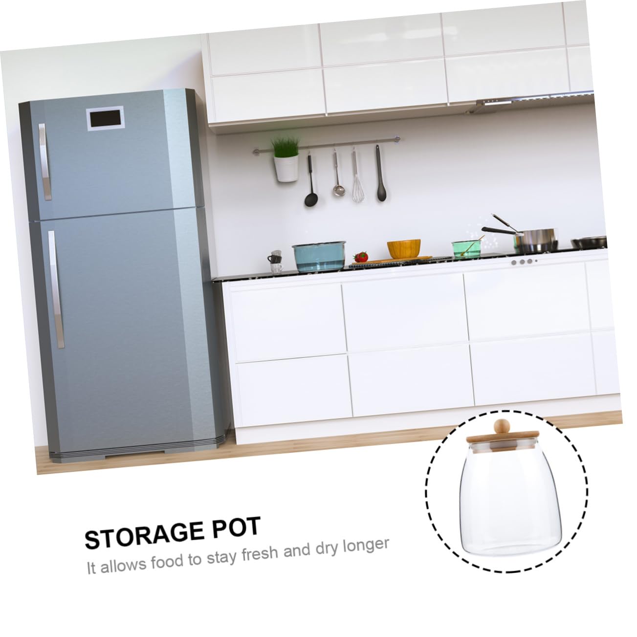 VORCOOL 1 Pc Barattolo di Caramelle Barattoli di in Contenitore Ermetico per caffè Contenitori Vuoti per Condimenti Olio Essenziale Barattolo di Muratore Alto Borosilicato