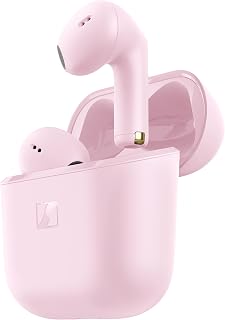 Sennheiser ACCENTUM Open Wireless Earbuds - Open Ear Buds Design, Dynamic Sound & Bluetooth 5.3, IPX4 Splash Protection, Up to 28HR Playtime, USB-C Charging Case, Music, Phone Calls, Travel, Sakura