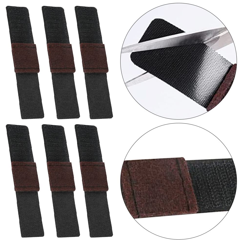 Lot De 12 Patins En Feutre Enveloppants Pour Pieds De Chaise Avec Crochets Et Boucles De Fixation Pour Protéger Les Planchers En Bois Dur Et éviter