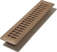 Vista 12 de Decor Grates PL410-WH Registro de piso de plástico de 4 pulgadas por 10 pulgadas, blanco