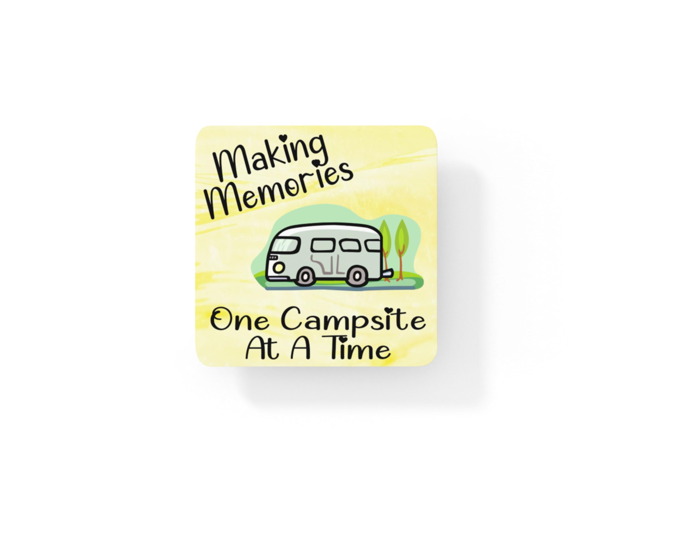 Decalarama Campervan Coaster - Making Memories One Campsite At A Time - Novelty Present