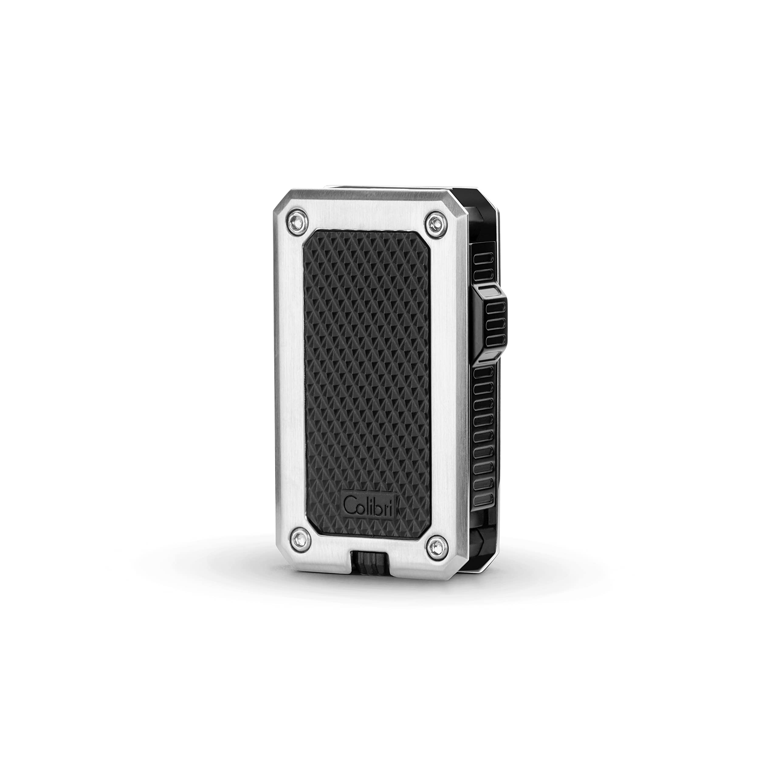 Mechero-Encendedor Colibri-Rally-en metal -llama Jet a prueba de viento, para cigarrillos y puros.Recargable. Funciona con gas butano(no incluido). Se envía en estuche de regalo. Dos años de garantía.