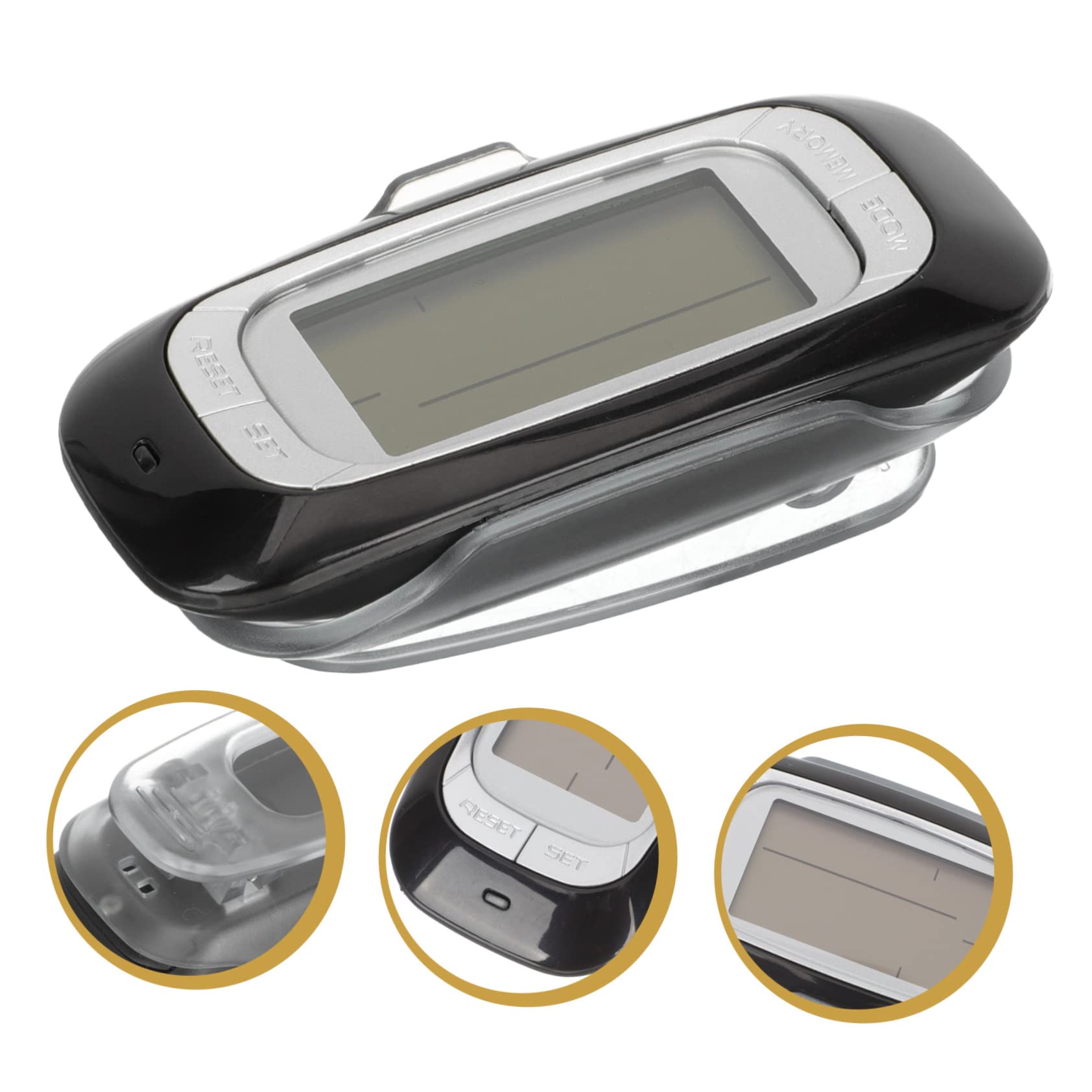 TOYANDONA 5 Pièces pédomètre podomètre pour Marcher Compteur de Pas pour Marcher comptoir Compteur de Pas pour l'extérieur podomètre pour Le Fitness Compteur portatif Abdos