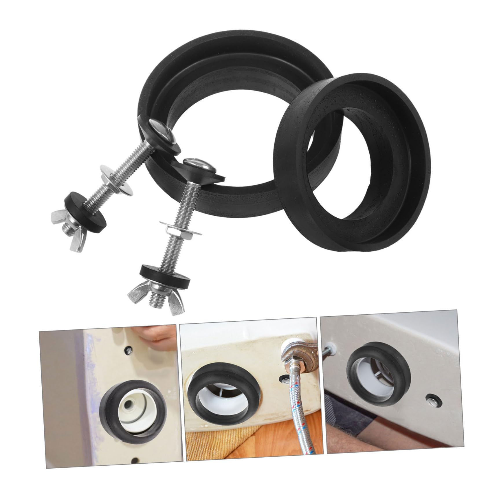 jojofuny 4 Juegos De Accesorios para Inodoro Pernos para Tanque De Inodoro Piezas De Tanque De Inodoro Pernos para Tanque De Inodoro Piezas De Repuesto para Inodoro