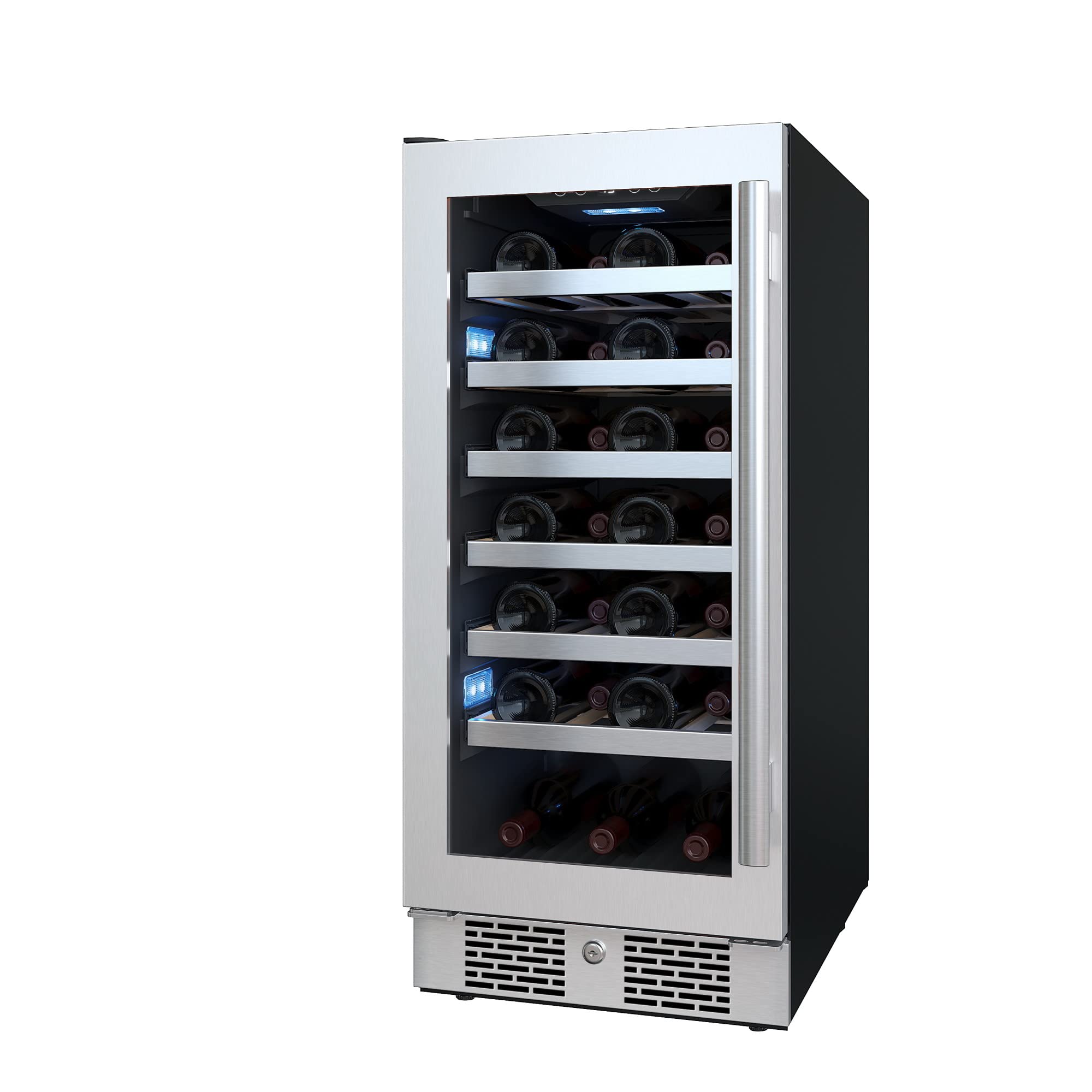 Avallon Awc152szlh 15 Inch Wide 27 Bottle Capacity Single Zone Wine Cooler With Left Swing Door on Fridge.com - View 5
