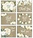 Rustic Wedding Thank You Cards (Set of 24) Premium All Occasion Assorted Bridal Shower Shabby Chic Mr. & Mrs. Burlap Note Card Variety Pack with Envelopes, Blank Inside Cute Excellent Value VTA0002B