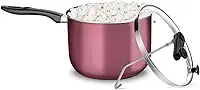 Pipoqueira Antiaderente com tampa de vidro N22 4,8 Litros Cor Cereja Cozinha MTA - 3030