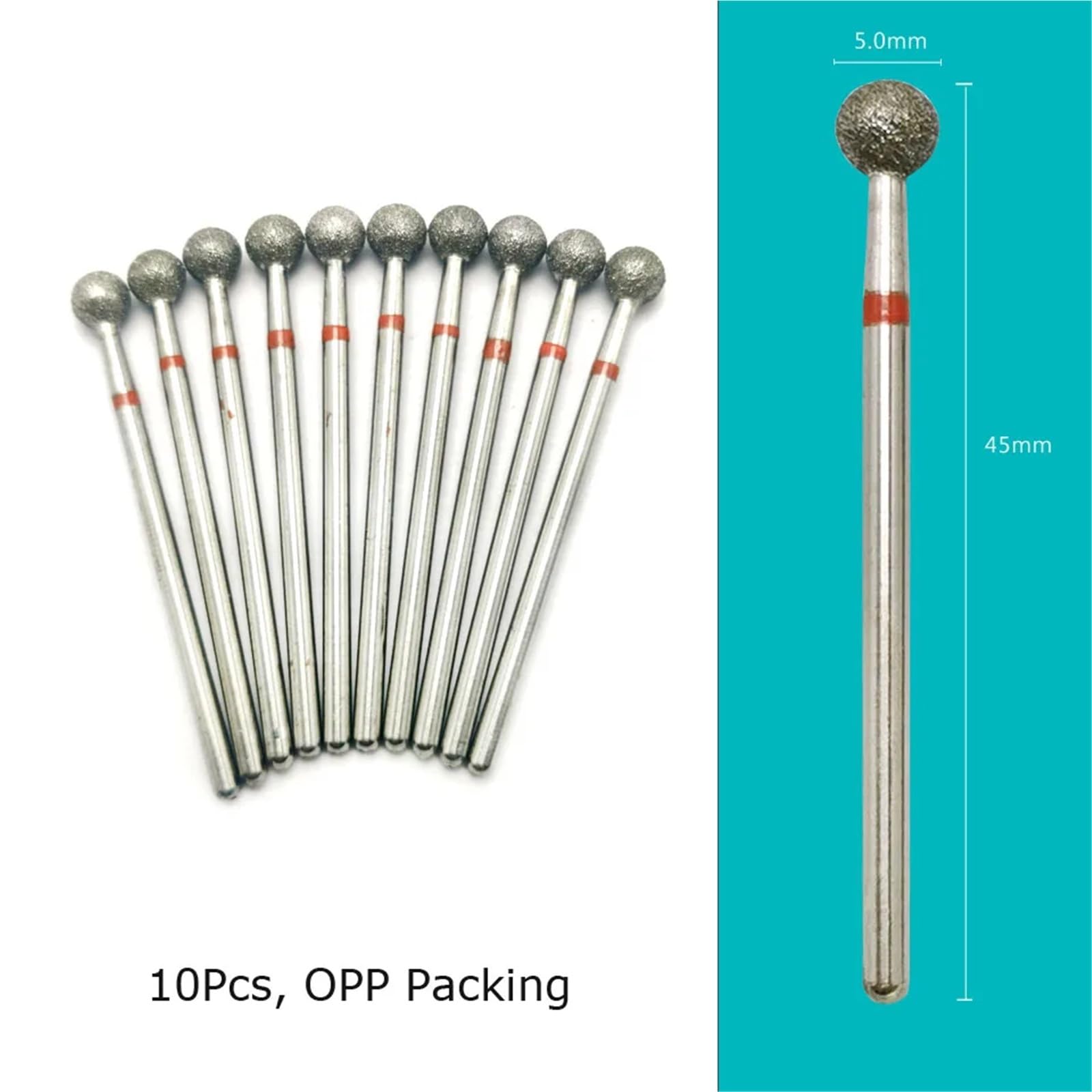 Punte for trapano for unghie, frese diamantate for manicure, fresa for cuticole, 1 pezzo(GD0307D-M(D))