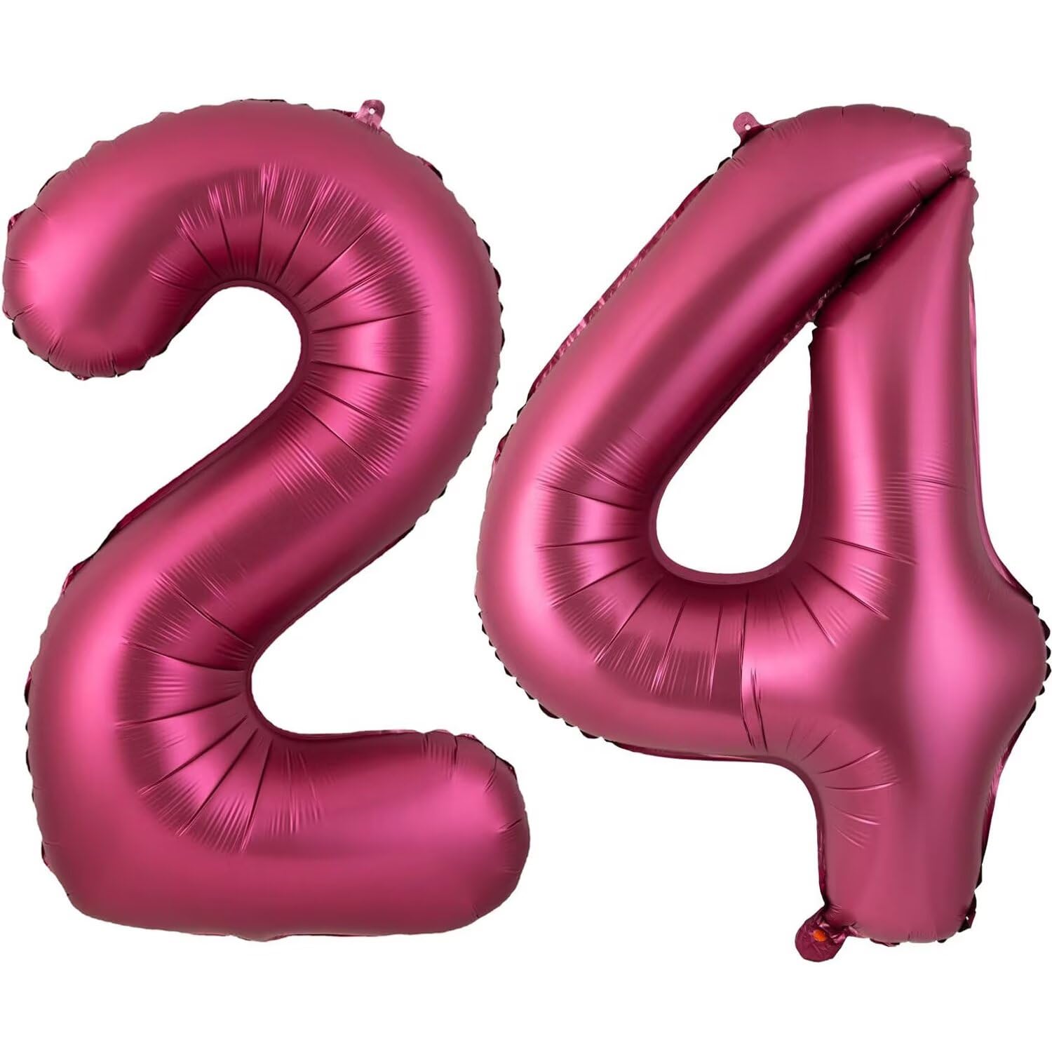 40 Inch Burgundy 24 Balloon, Wine Red Number 24 Balloons, Burgundy Large Foil Number 42 Balloons, Birthday Wedding Anniversary Baby Show Party Decoration — image 1