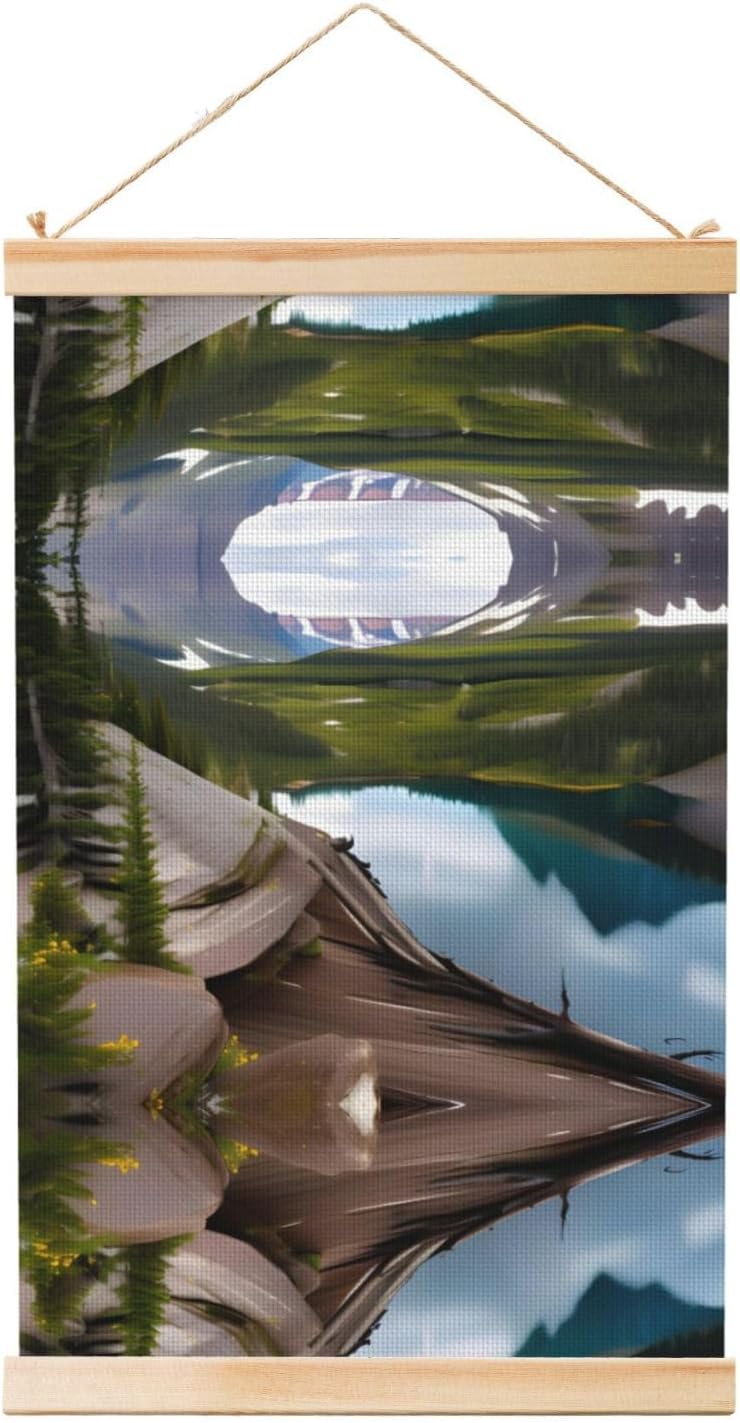 Glacier National Park Print Poster Hanger,Hanging Poster, Poster Frame,Wood Poster Hanger, For Wall Hanging